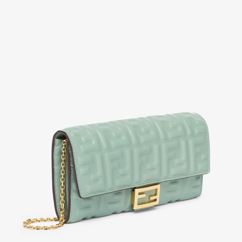 FENDI Mint green nappa leather wallet outlook