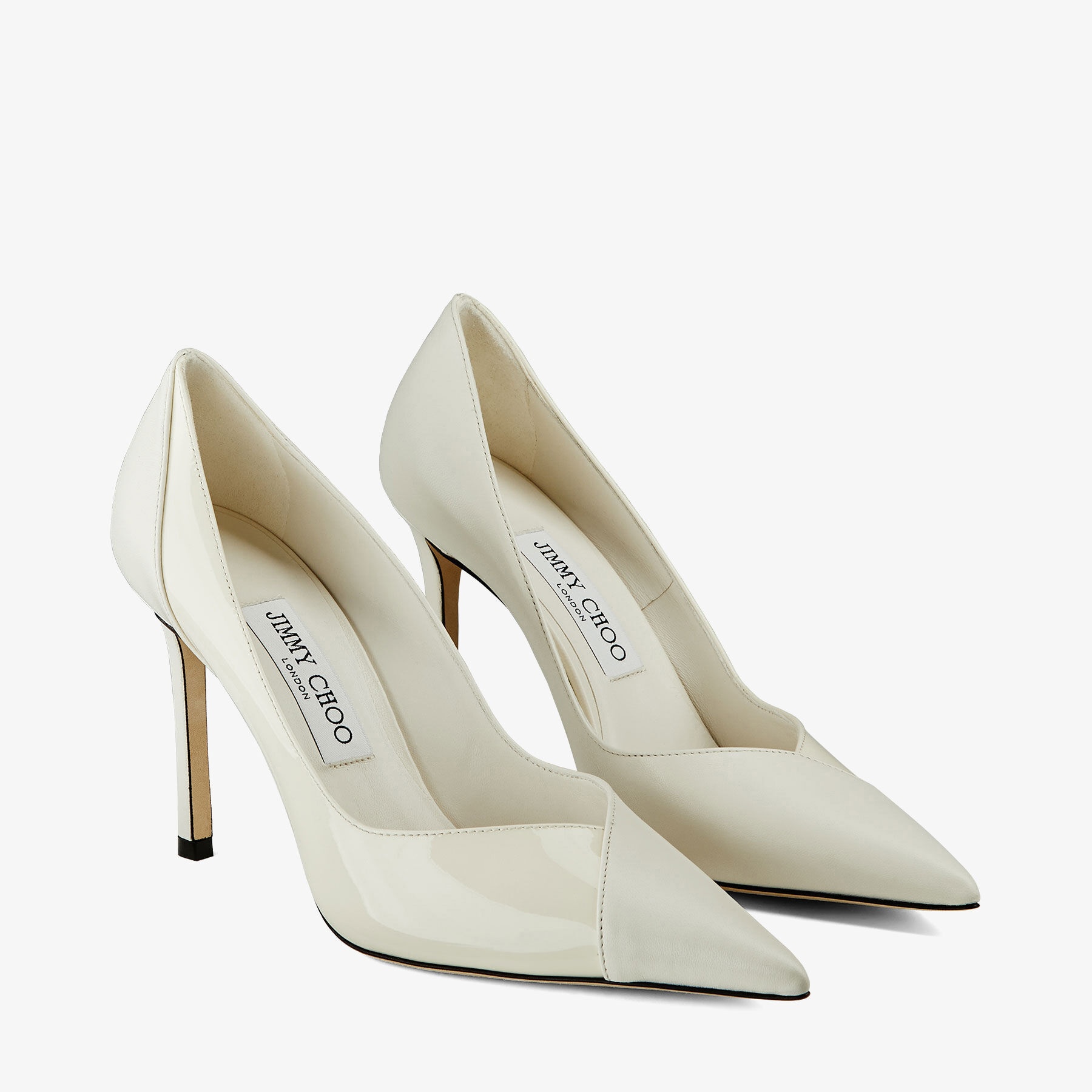 Cass 95
Latte Nappa and Patent Leather Pumps - 3