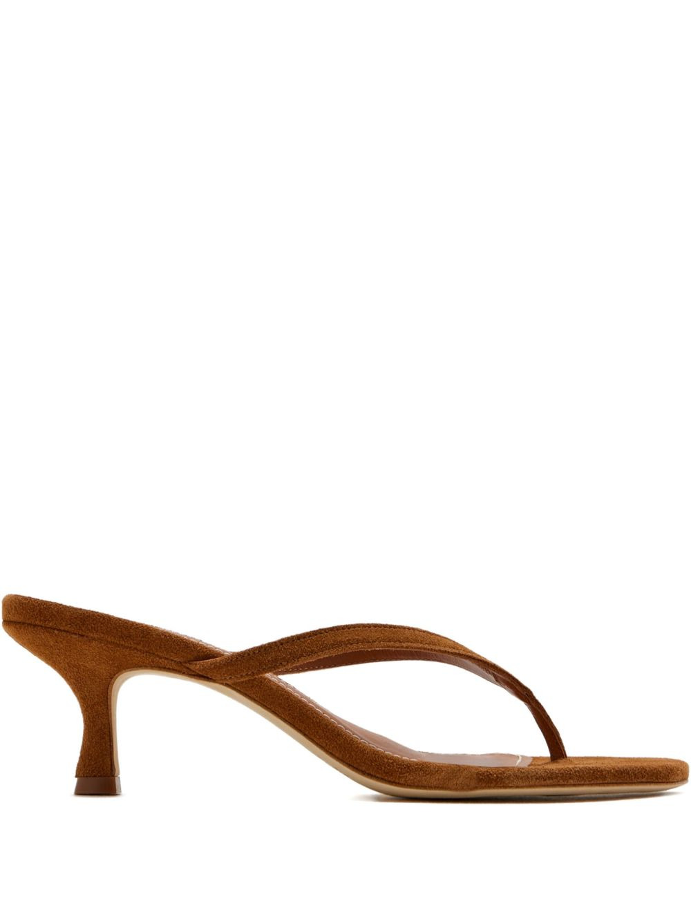 60mm suede thong sandals - 1