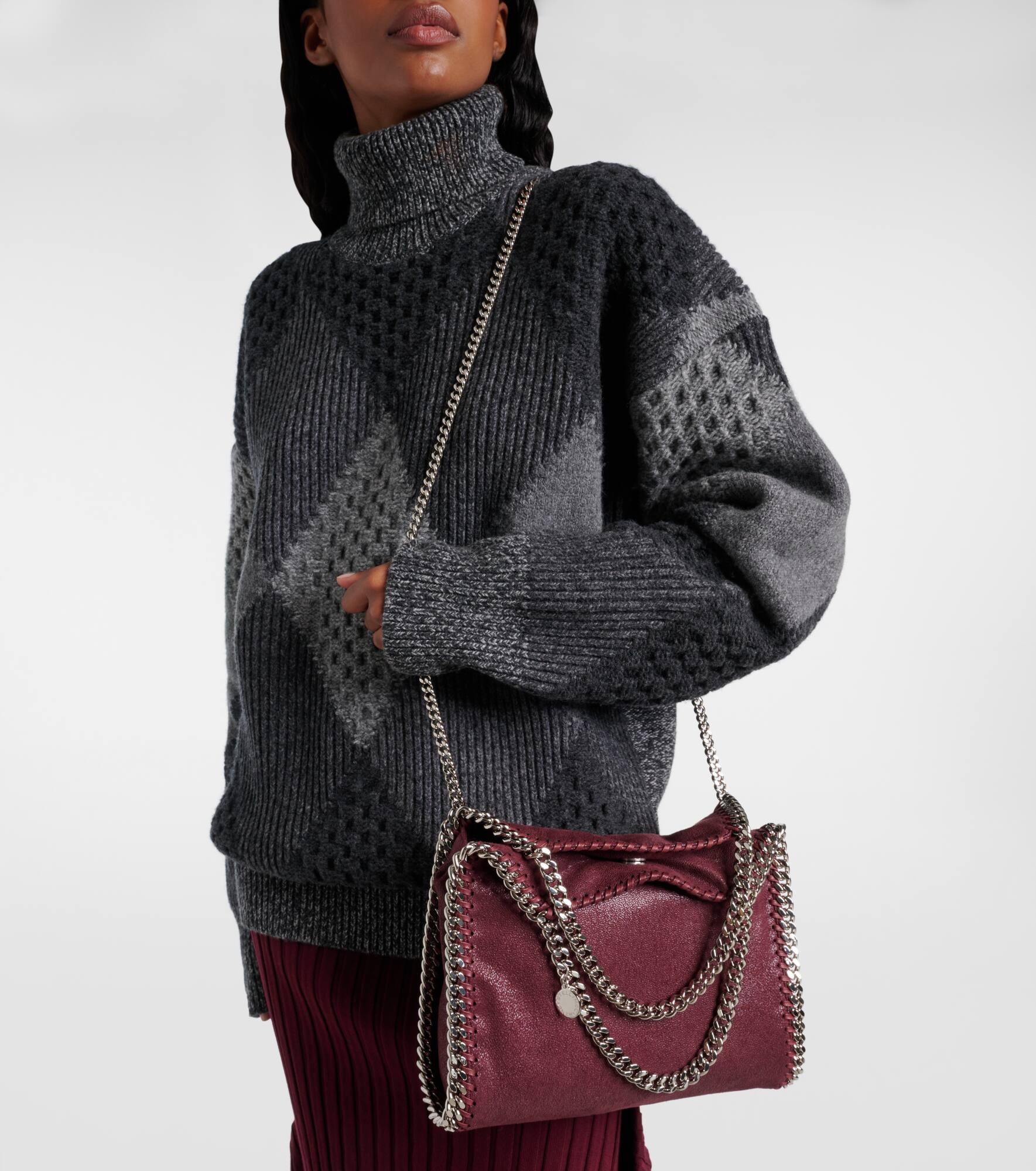 Falabella Mini faux leather tote bag - 6