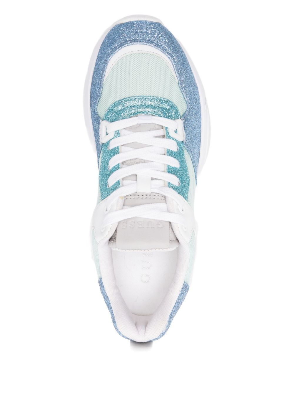 glitter panelled sneakers - 4
