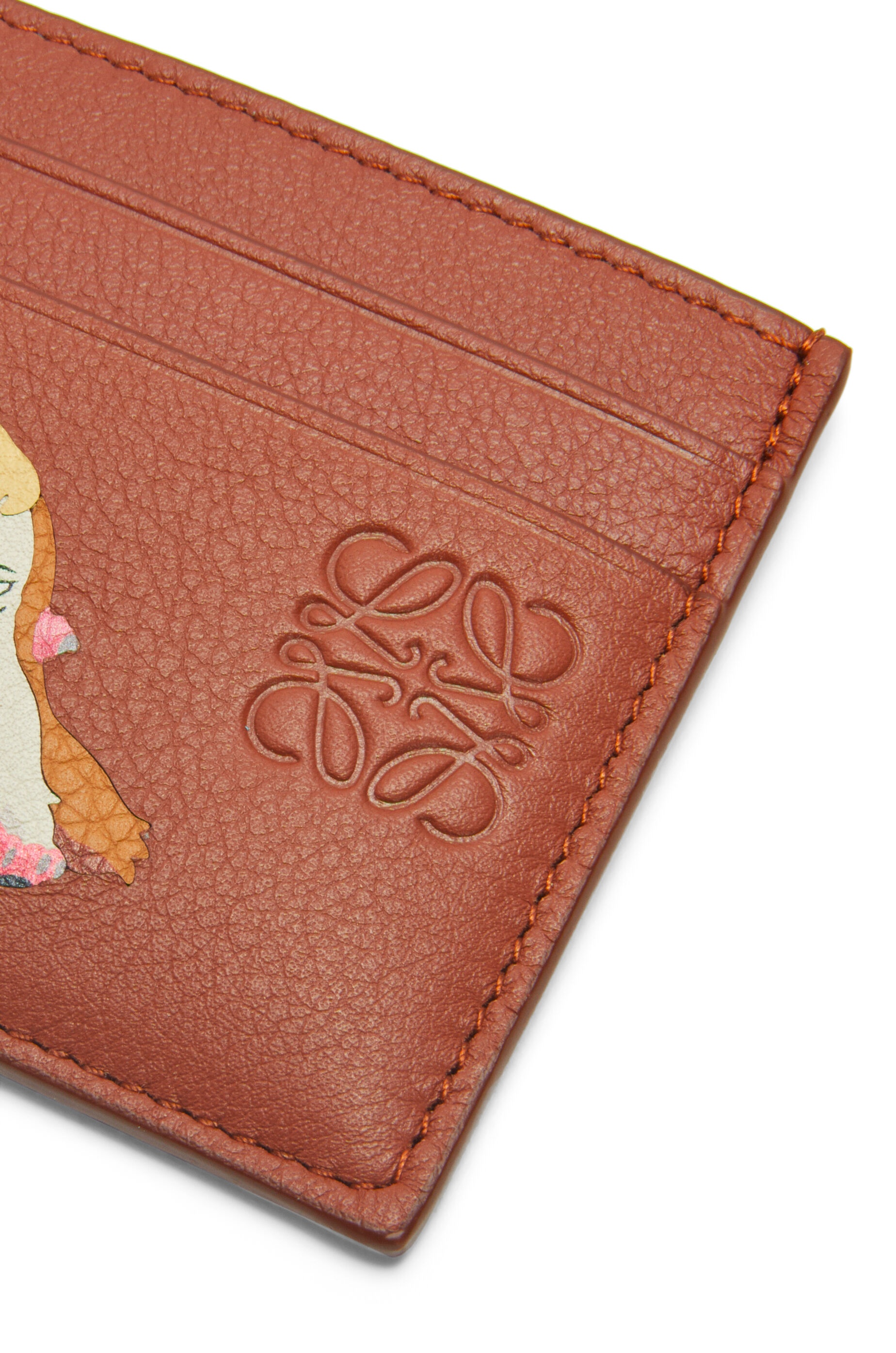Heen plain cardholder in classic calfskin - 4