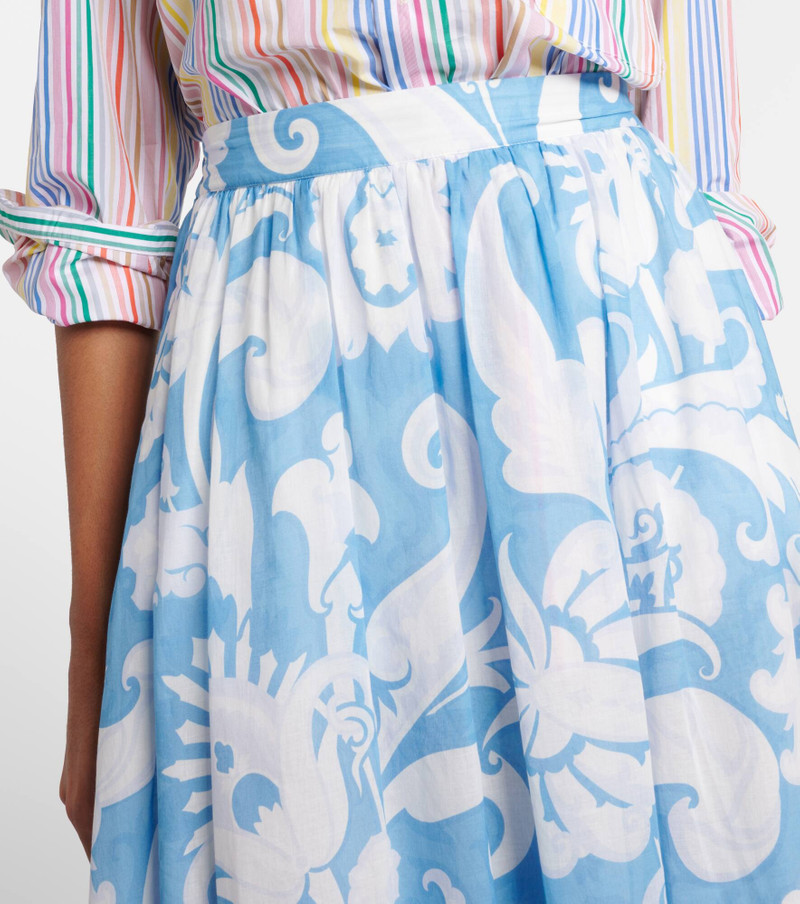 Paisley cotton maxi skirt 4