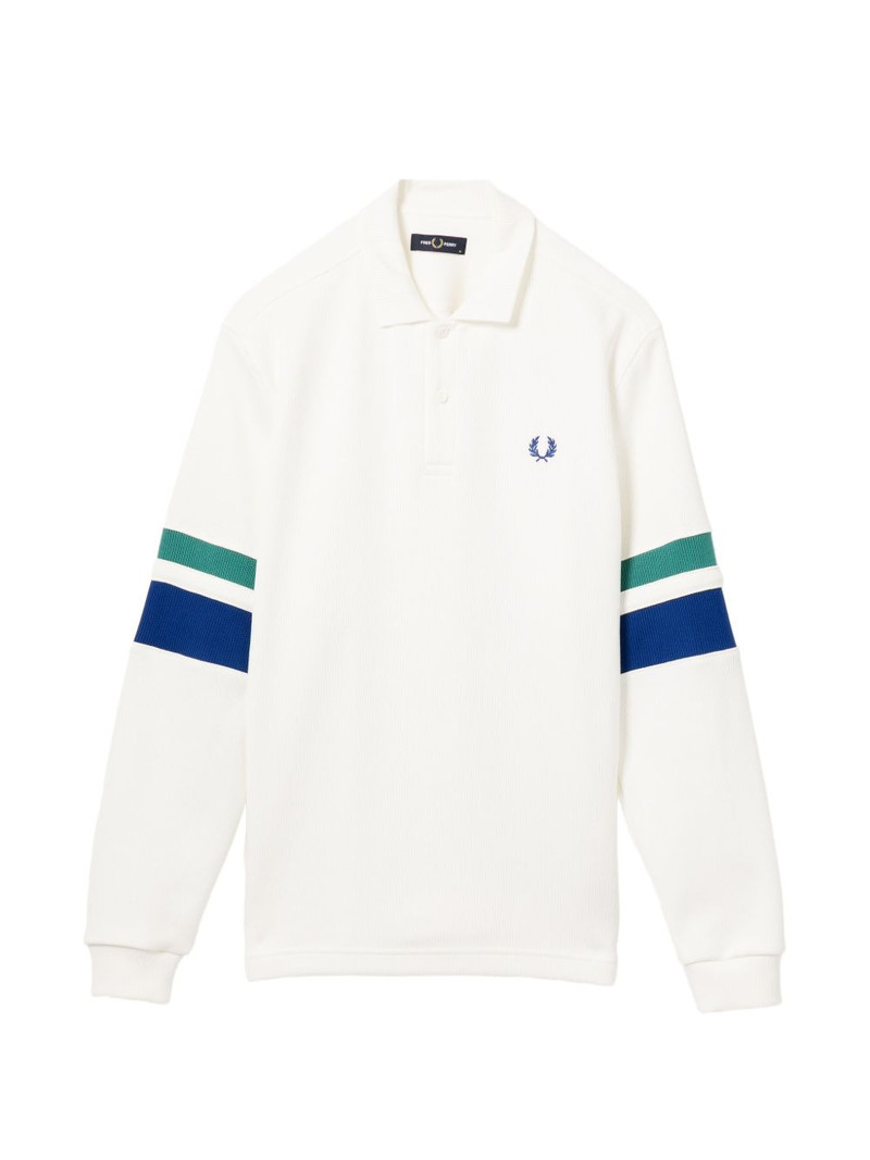 logo-embroidered long-sleeve polo shirt 1