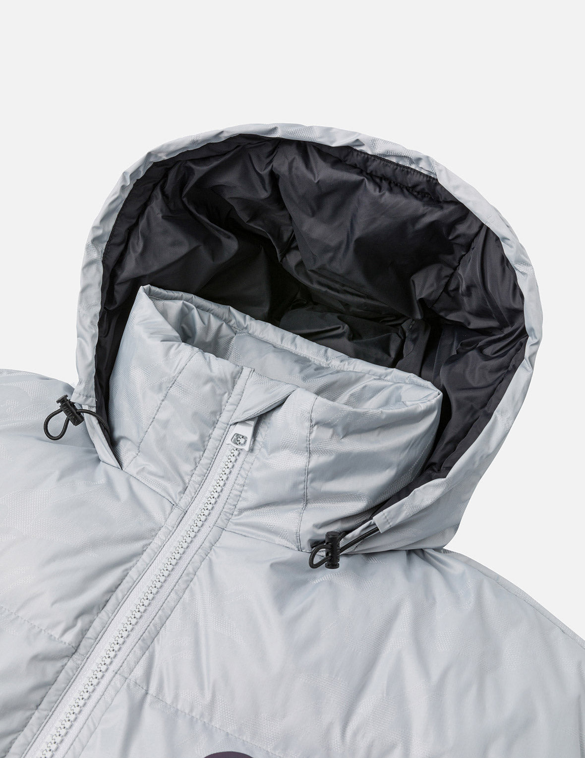 Allover Seagull Crane Jacquard Regular Fit Down Jacket - 9