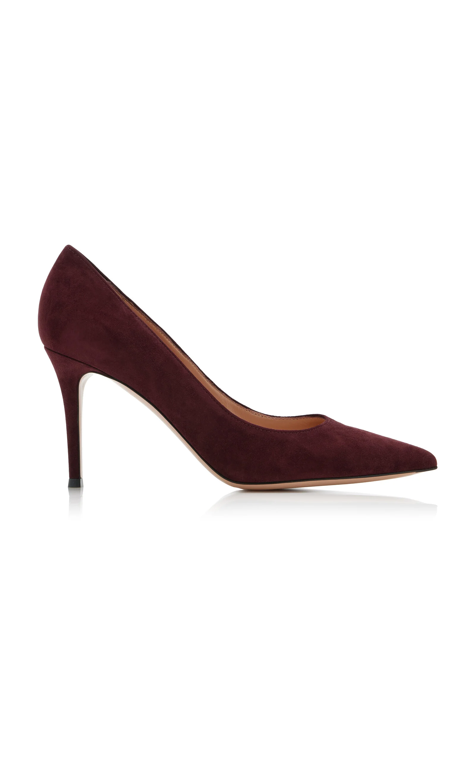 Gianvito Suede Pumps burgundy - 1