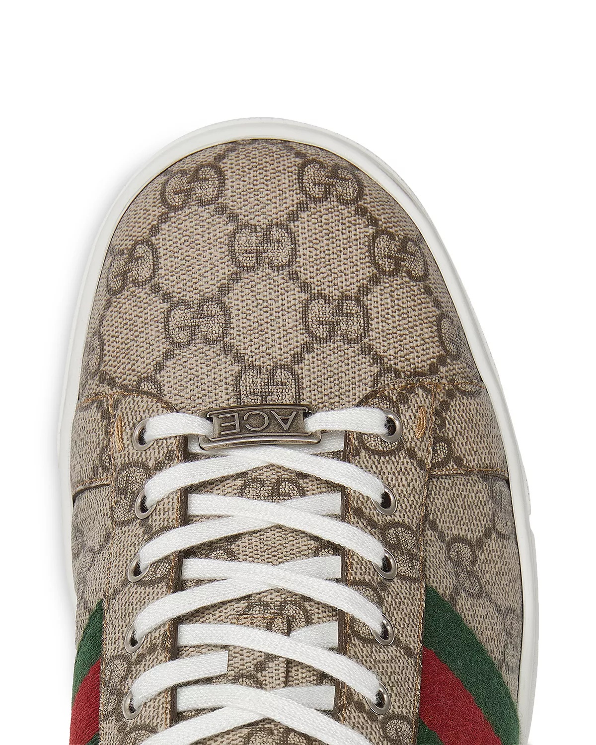 Men's Gucci Ace Canvas and Leather Sneakers - 9