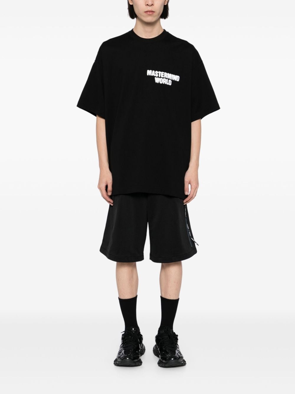 spray-paint effect T-shirt - 2