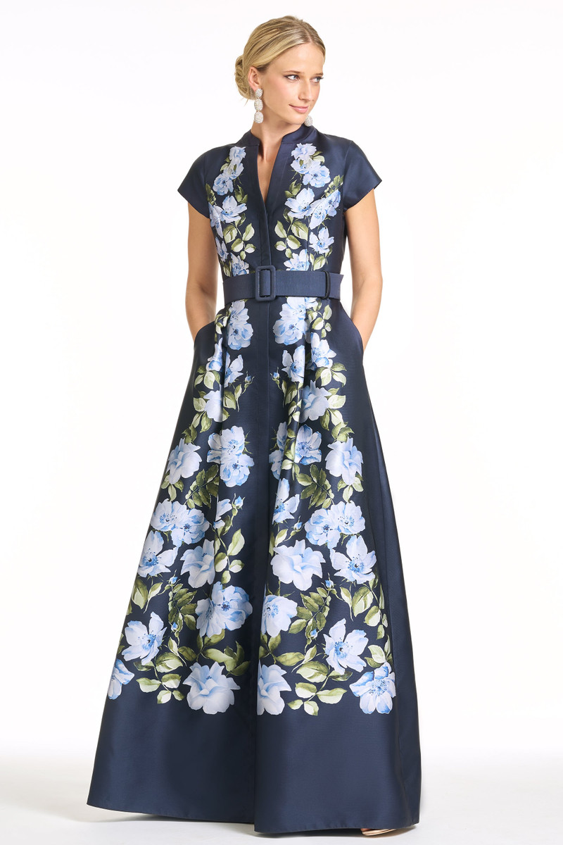 SACHIN & BABI MARTA GOWN - FLORAL FRESCO outlook