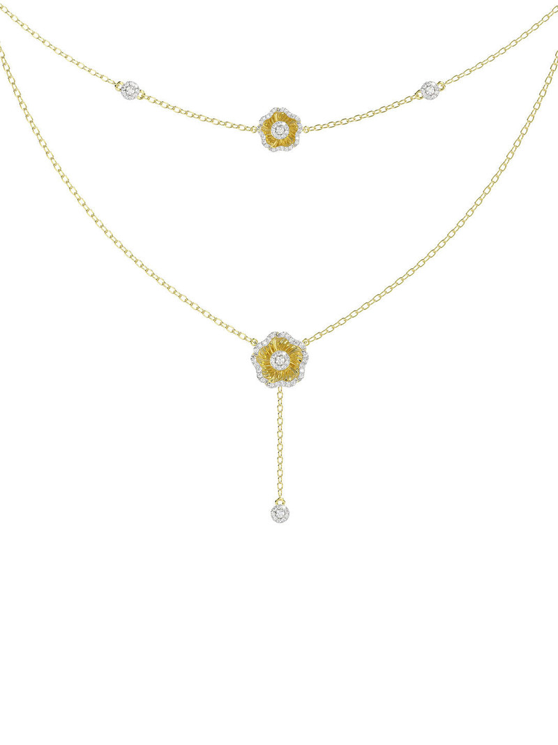 Marchesa HALO FLOWER YELLOW GOLD NECKLACE outlook