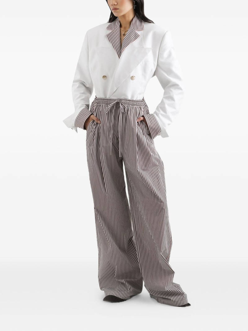 Dolce & Gabbana double-breasted jacket in shantung cotton silk outlook