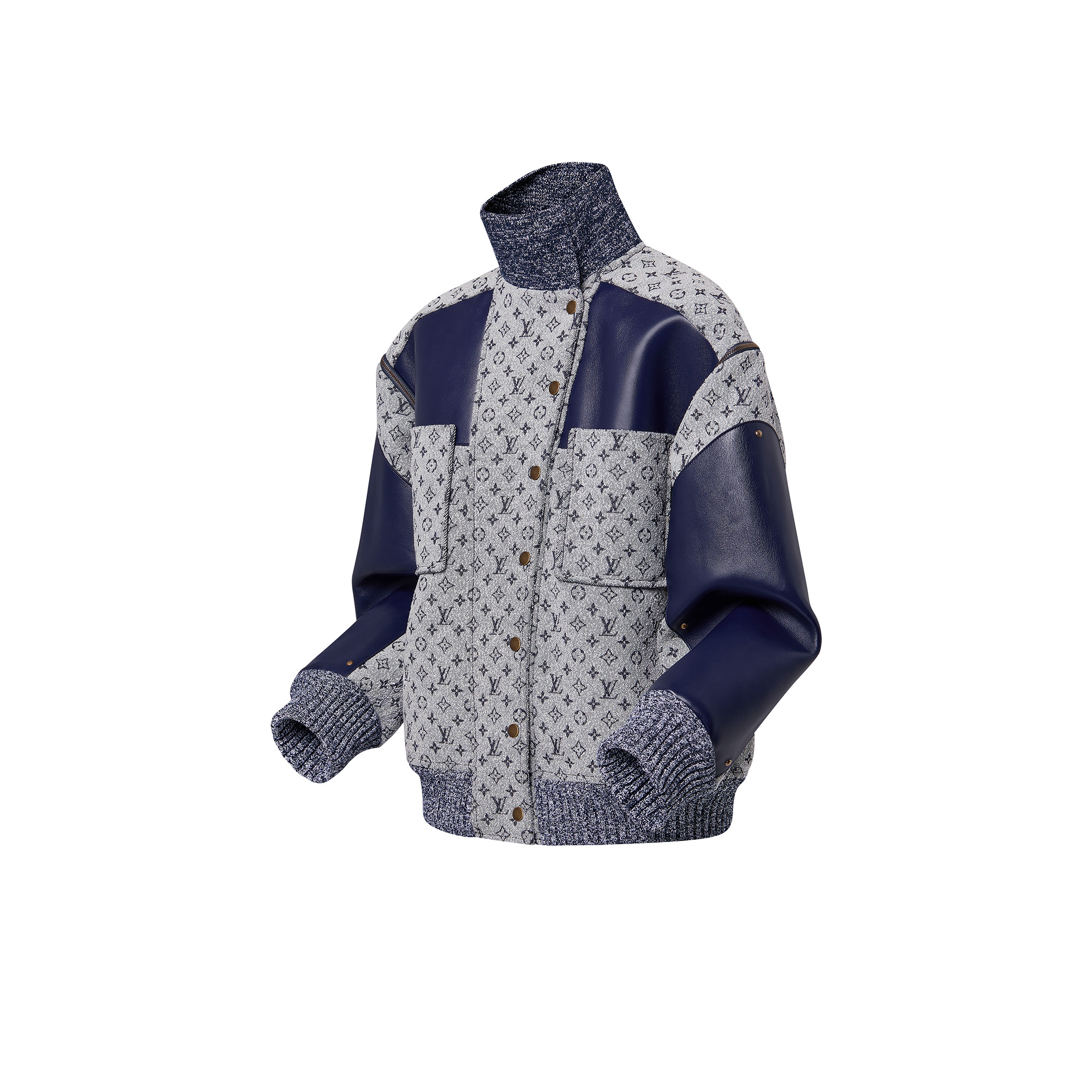 Bouclé Monogram Zip-Off Jacket - 2