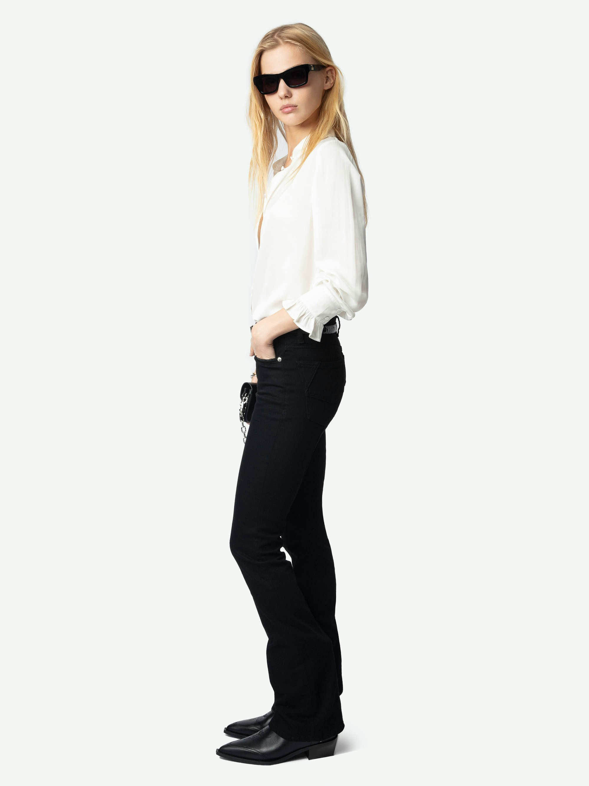 Thely Satin Shirt - 8