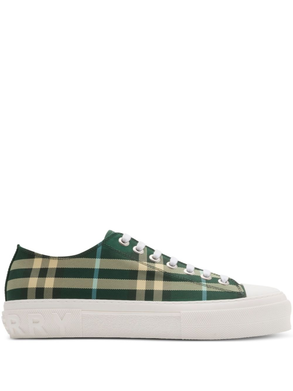 checkered sneakers - 1