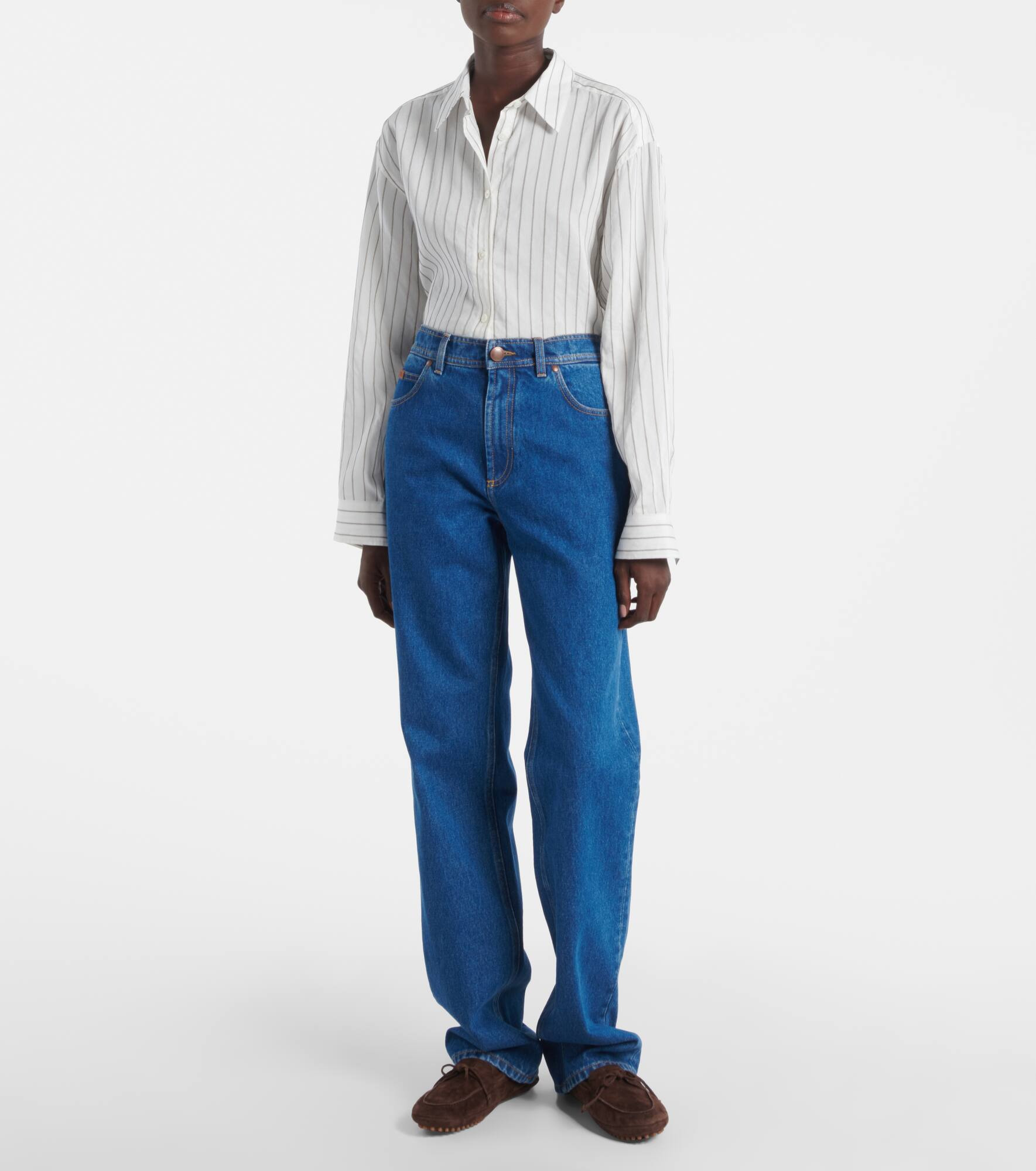 High-rise straight jeans - 7