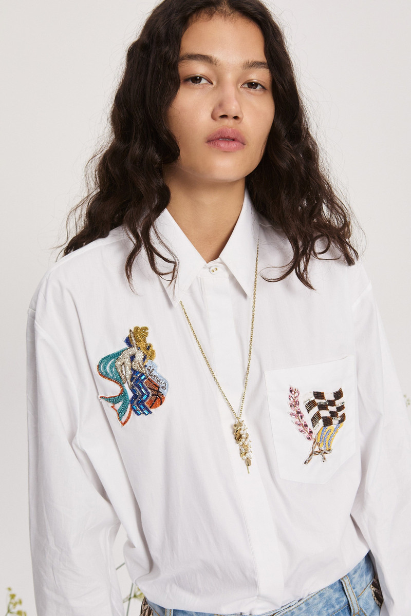 ALÉMAIS Team Spirit Flower & Pearl Necklace outlook