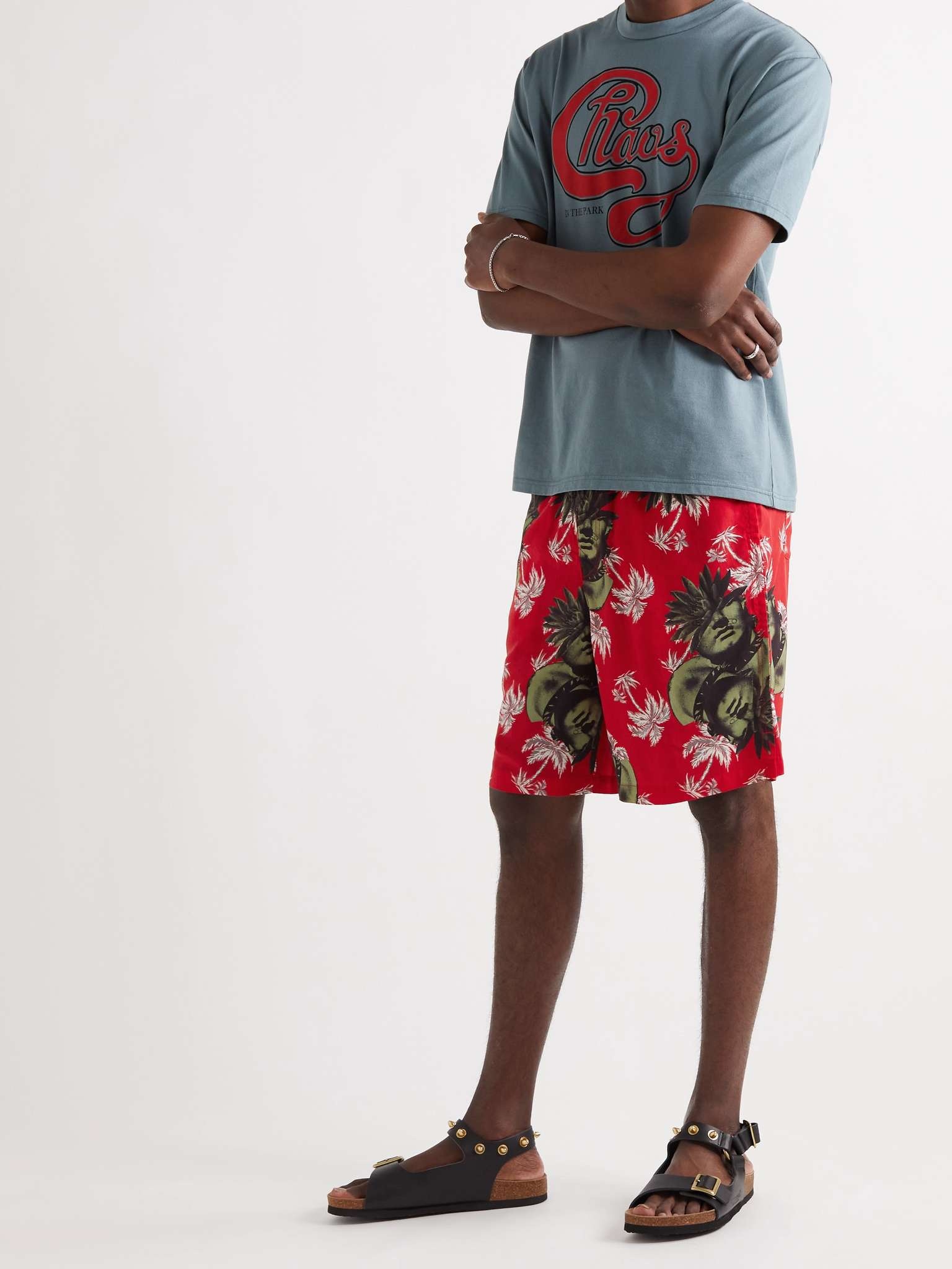 Printed Cotton Shorts - 2