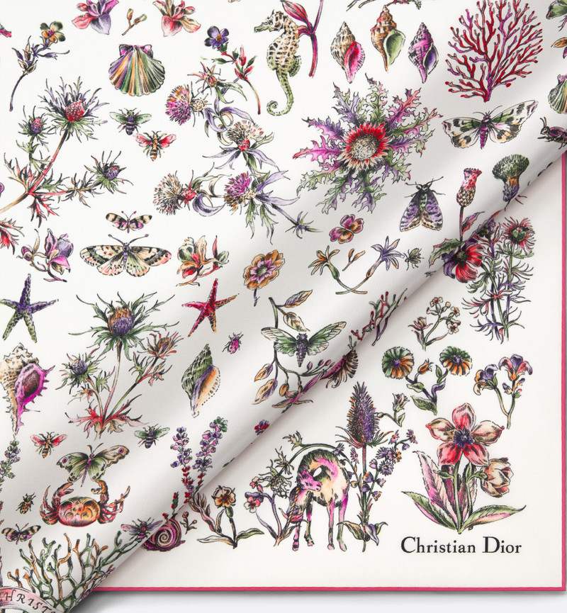 Dior Dior Cabinet de Curiosités 70 Square Scarf outlook