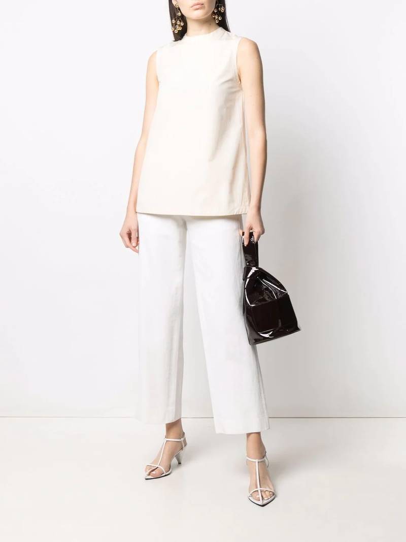 Jil Sander sleeveless cotton top outlook