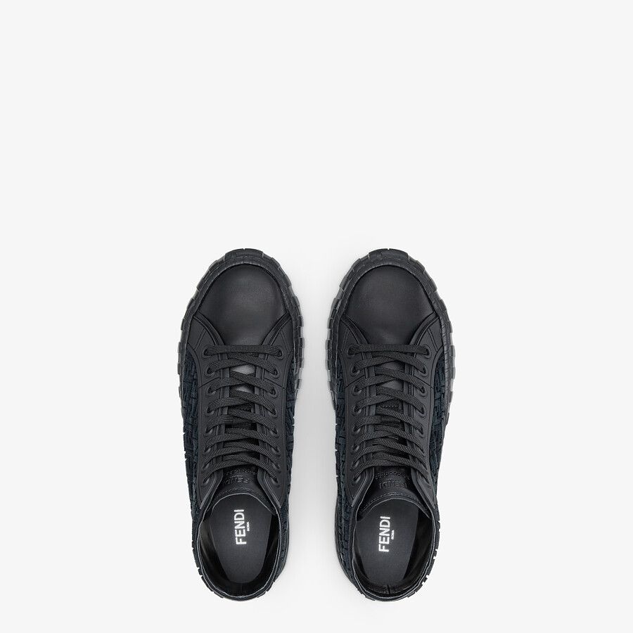 Black fabric high-tops - 4