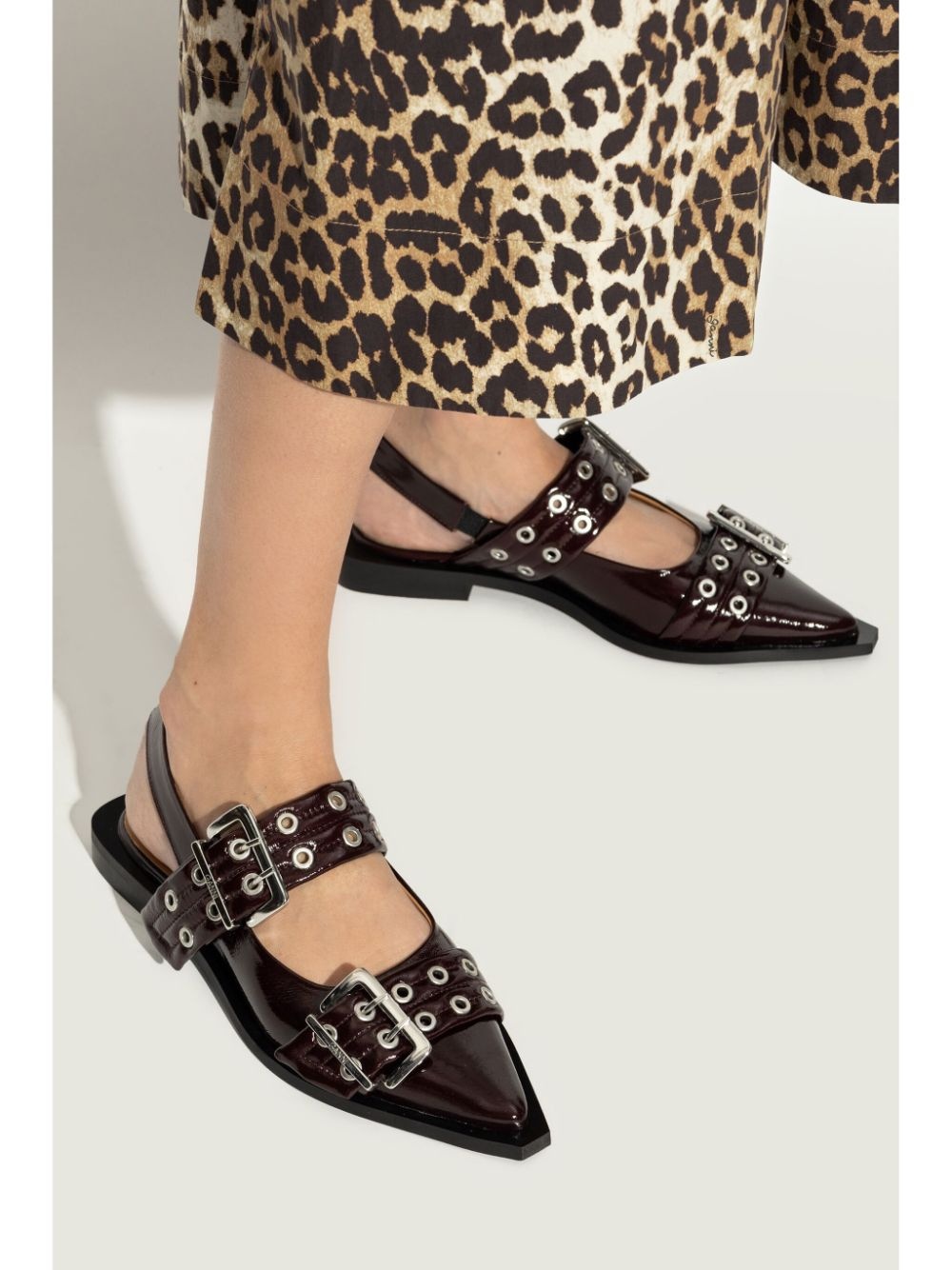 buckle ballerina shoes - 2