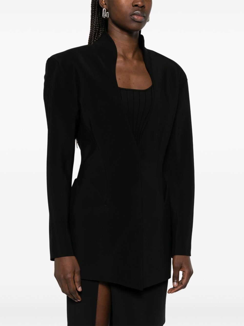 fitted-waist blazer - 3