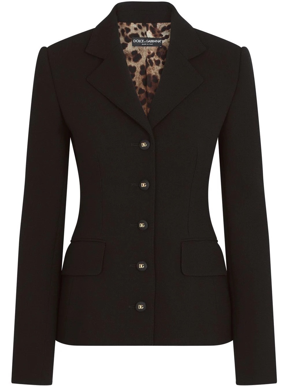 button-front blazer - 1