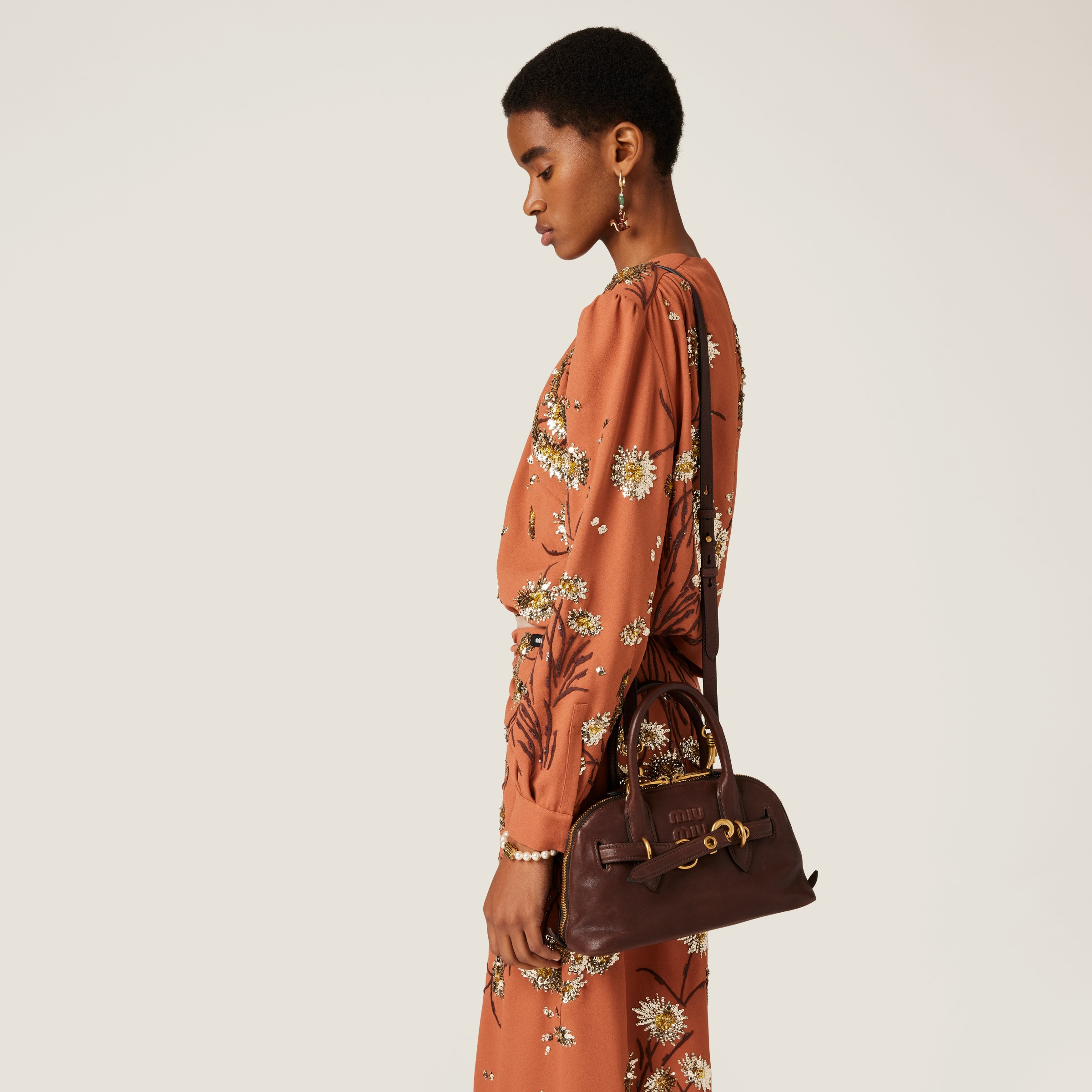 Aventure nappa leather top-handle bag - 8
