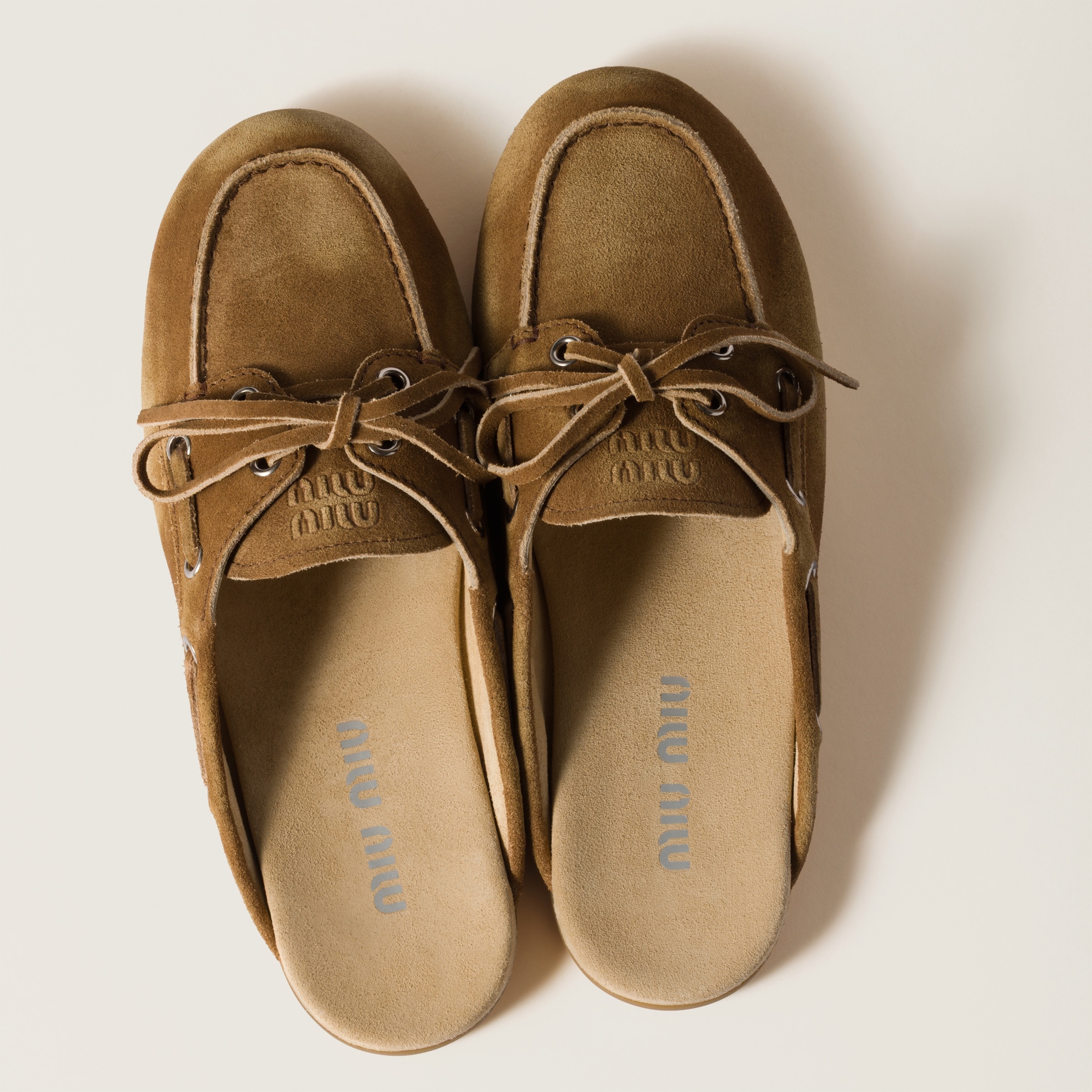 Faded suede mules - 3