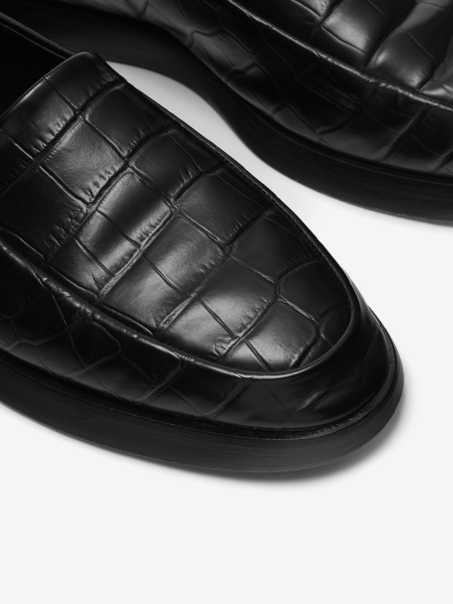 Croc Embossed Loafer - 4
