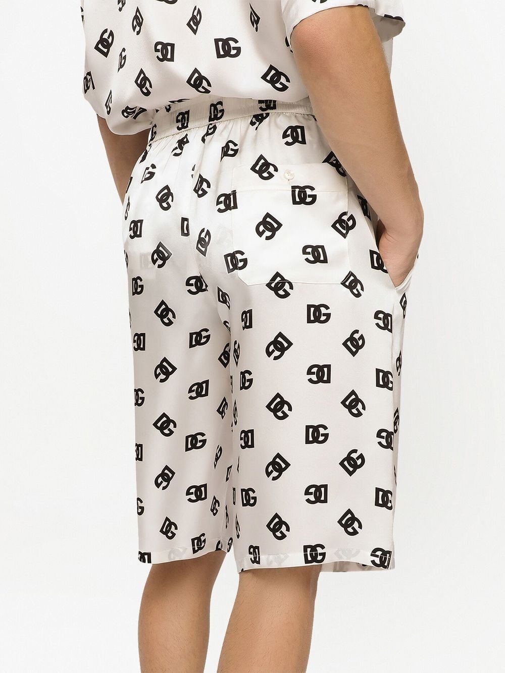 logo-print drawstring Bermuda shorts - 5