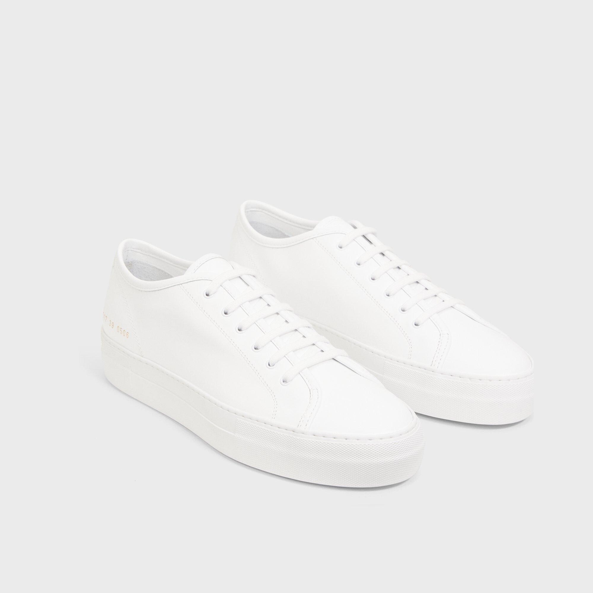 Common Projects Women’s Tournament Low-Top Super Platform Sneakers - 5