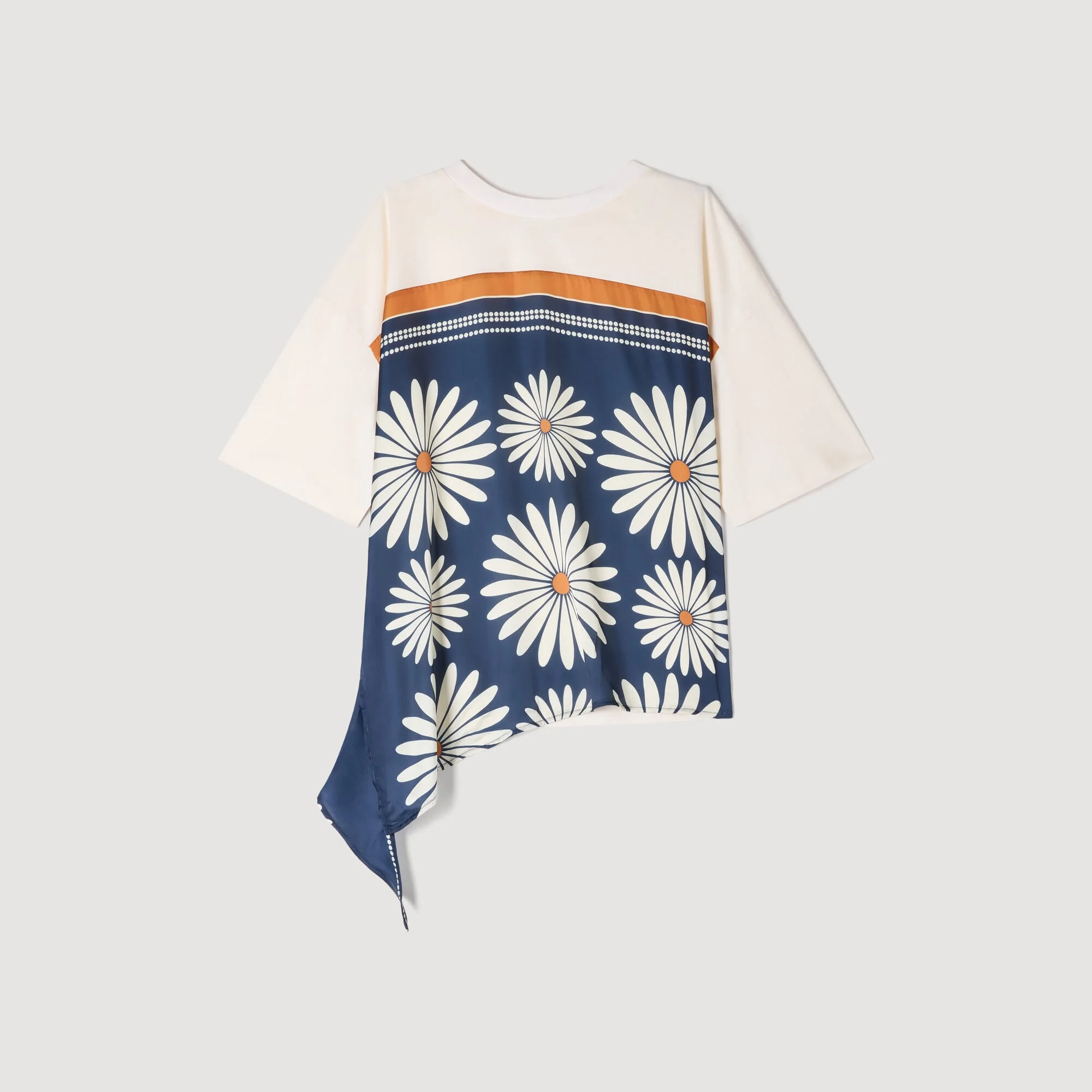SCARF PRINT T-SHIRT - 1
