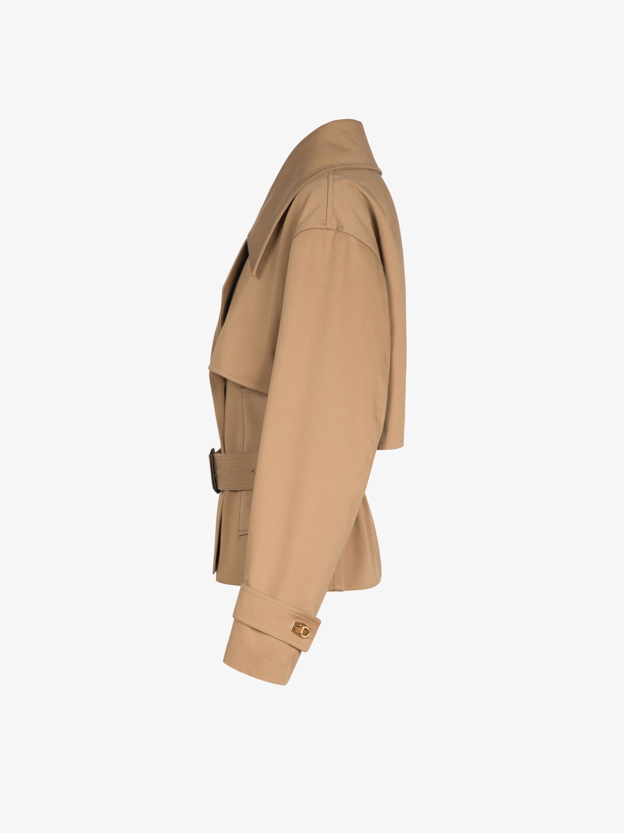 Short trench in cotton gabardine - 3