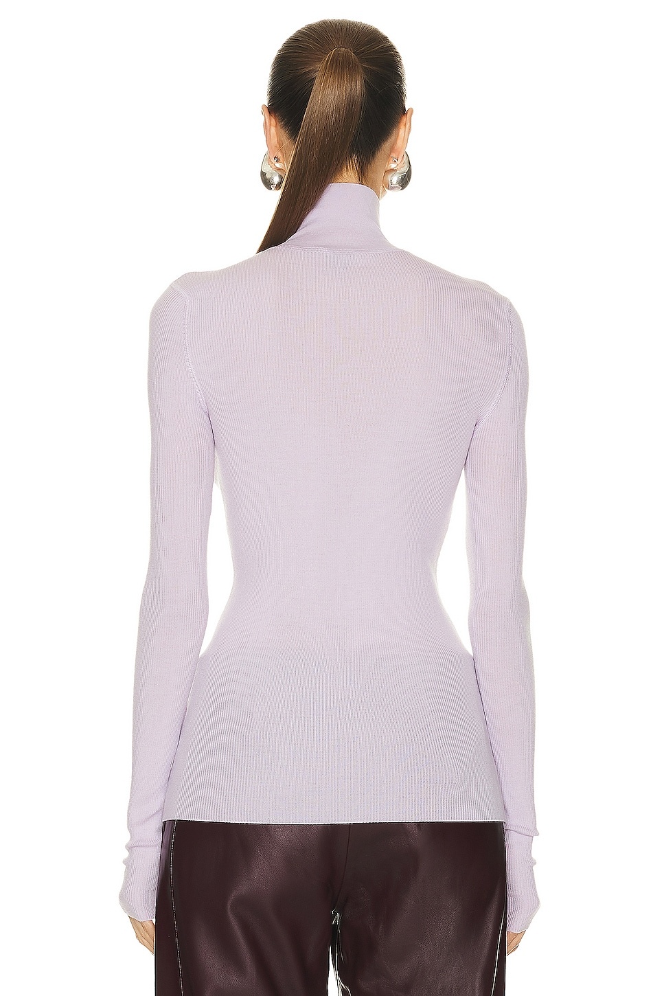 Wool Rib Underpinning Sweater - 3