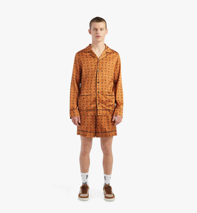 MCM Classic Logo Silk Pajama Shirt outlook