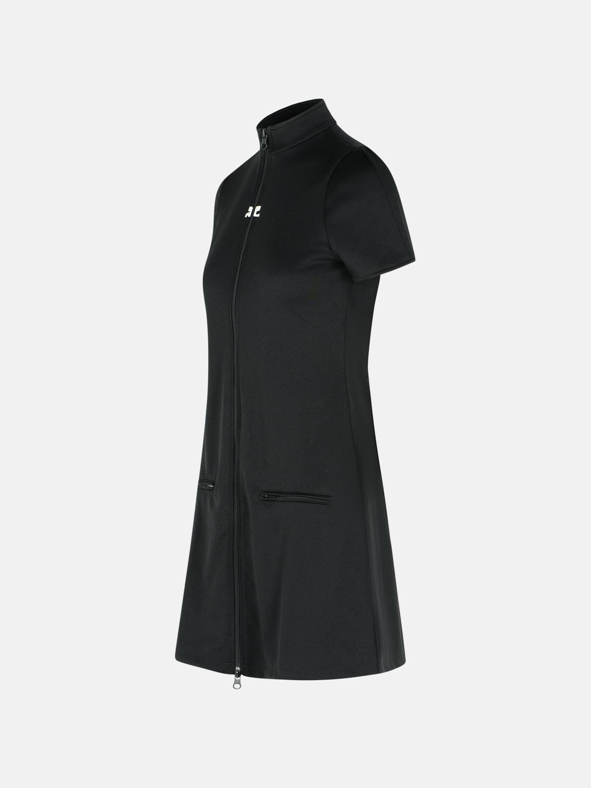 'INTERLOCK' BLACK POLYESTER DRESS - 2