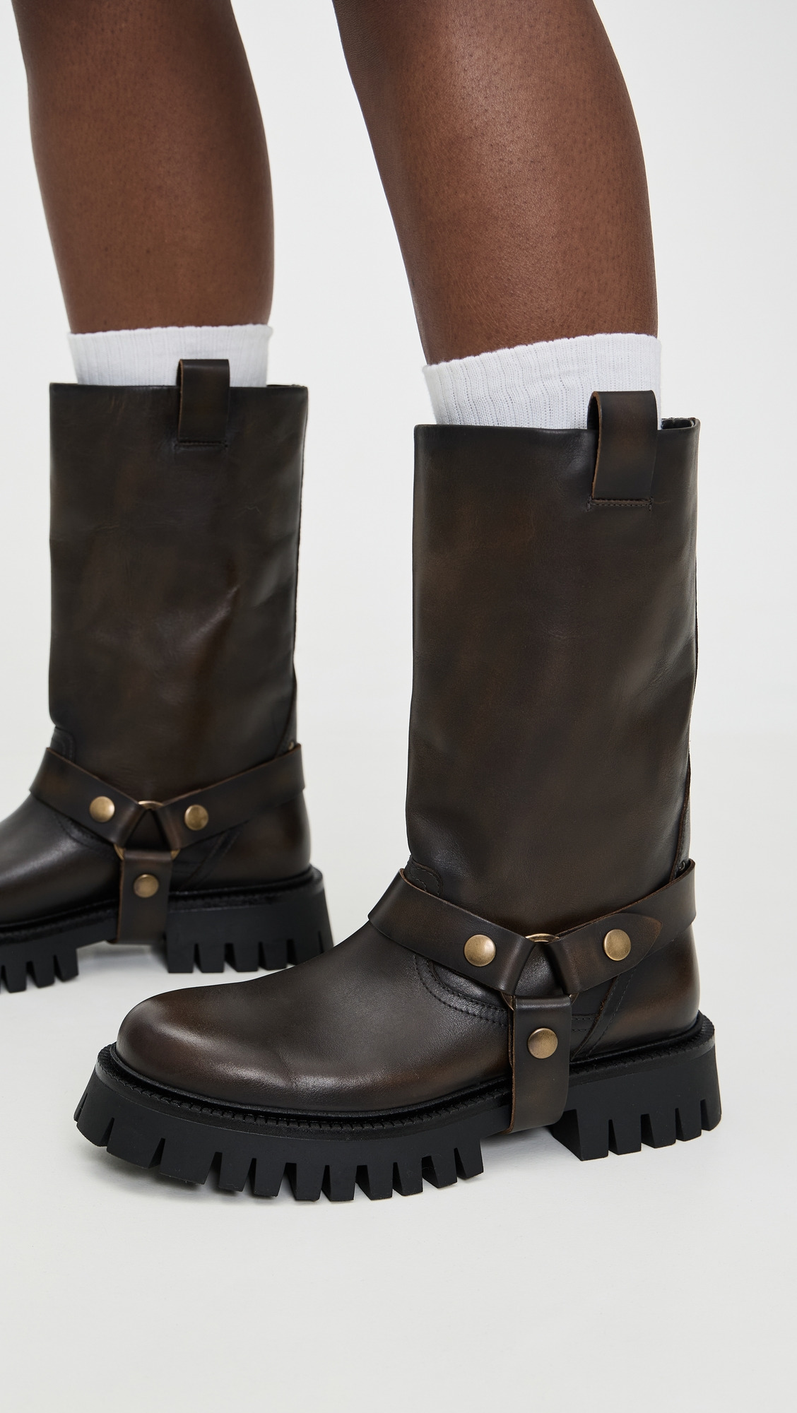 Kurt Chunky Sole Distressed Boots - 2