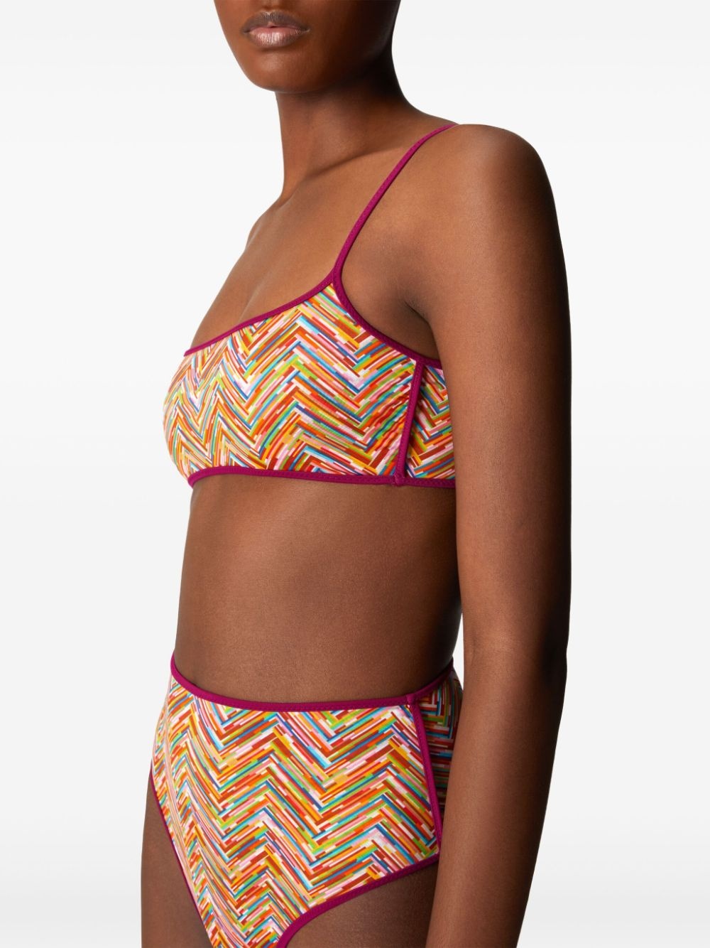 zigzag-print bikini - 5