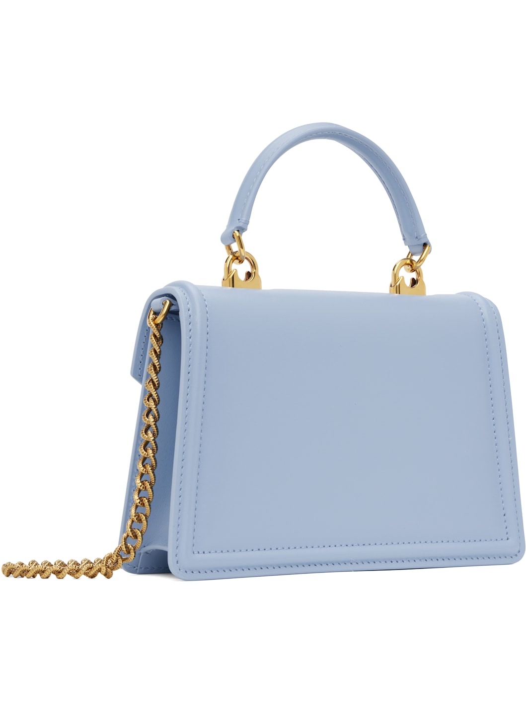Blue Small Smooth Calfskin Devotion Bag - 3