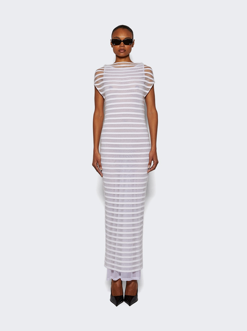 Mariniere Striped Dress White - 2