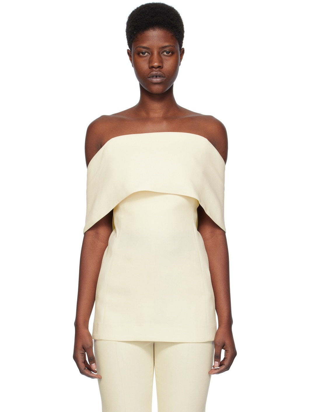 Off-White Off-The-Shoulder Top - 1