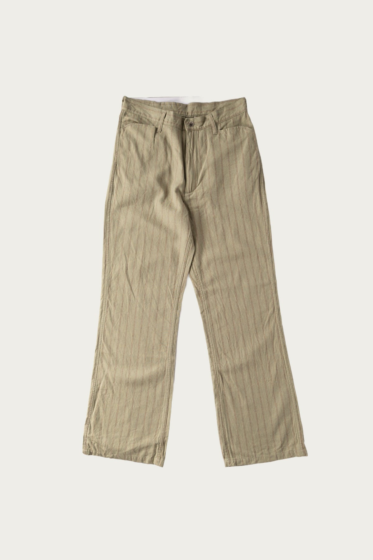 Cotton Linen GIBSON Stripe 5P FRISKO - Light Green - 1
