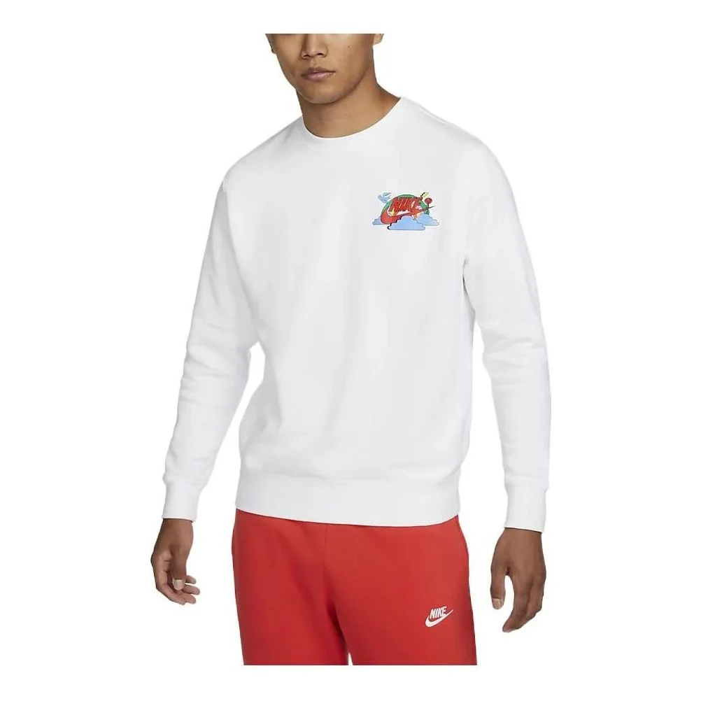 Nike Sportswear NSW Swoosh Spirit Fleece L/S Crew Tee DX6515-100 - 1