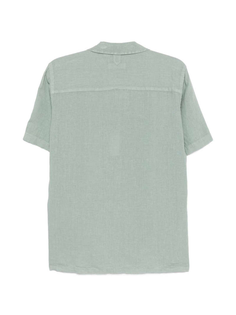 Canali short-sleeve chest-pocket shirt outlook