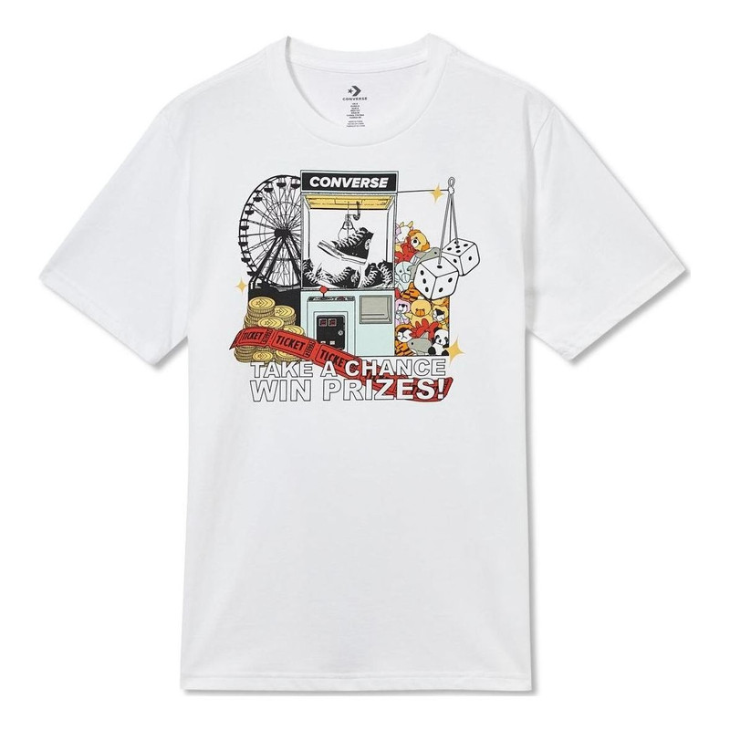 Converse Claw Machine Graphic Tee 'White' 10023457-A02 - 1