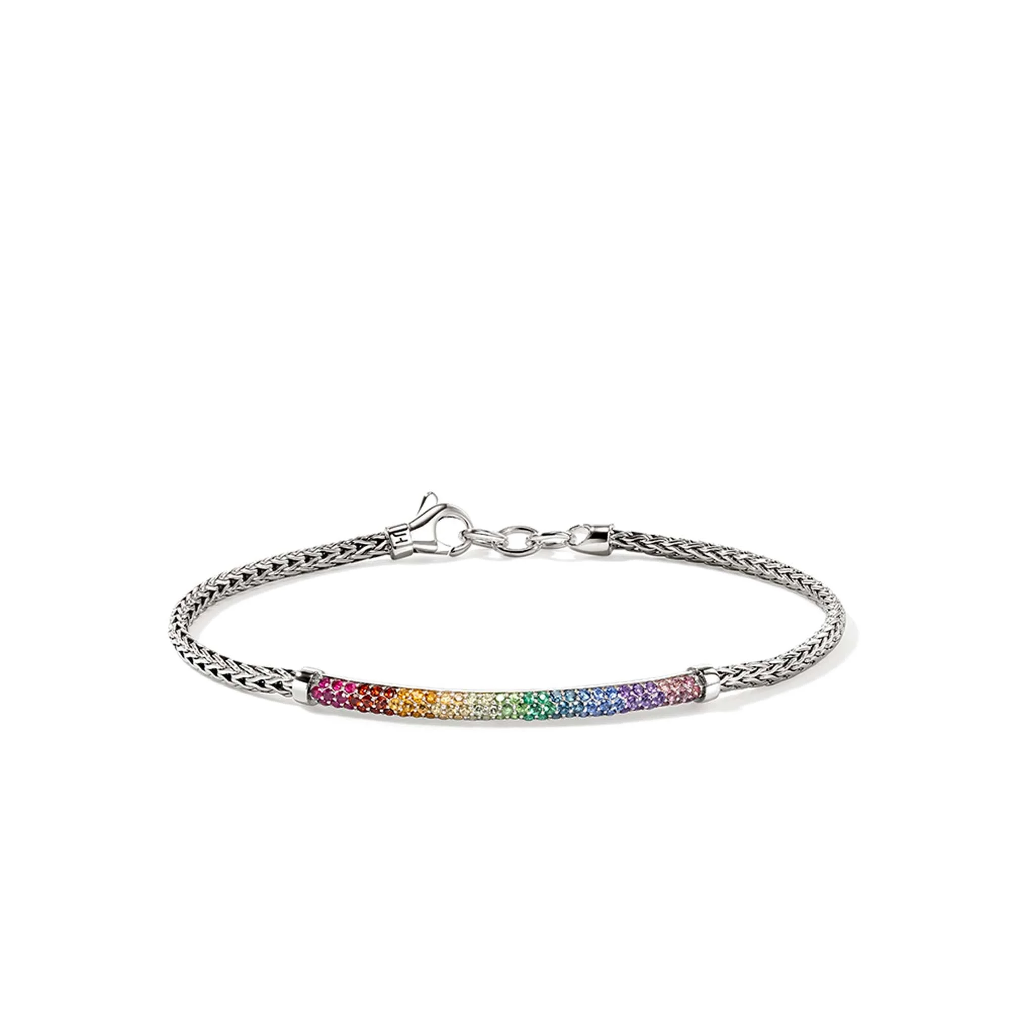 Rainbow Bracelet, Sterling Silver, Gemstones - 1