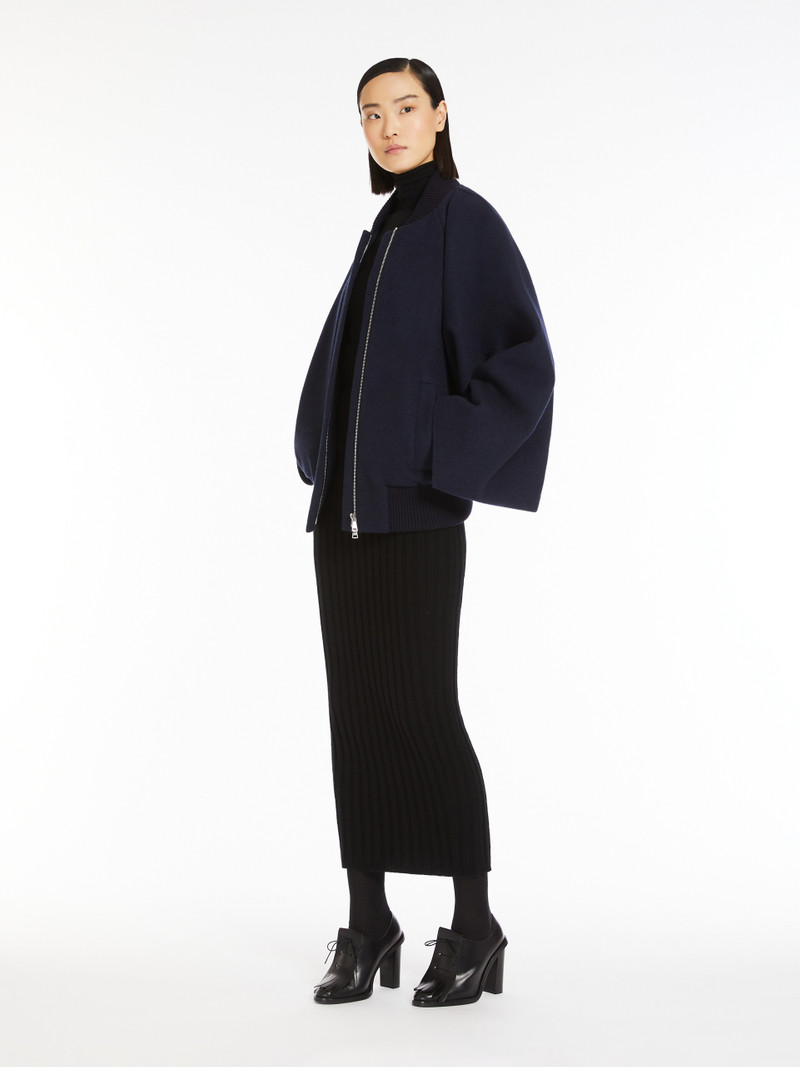 Max Mara ZENONE Cape-effect cashmere coat outlook