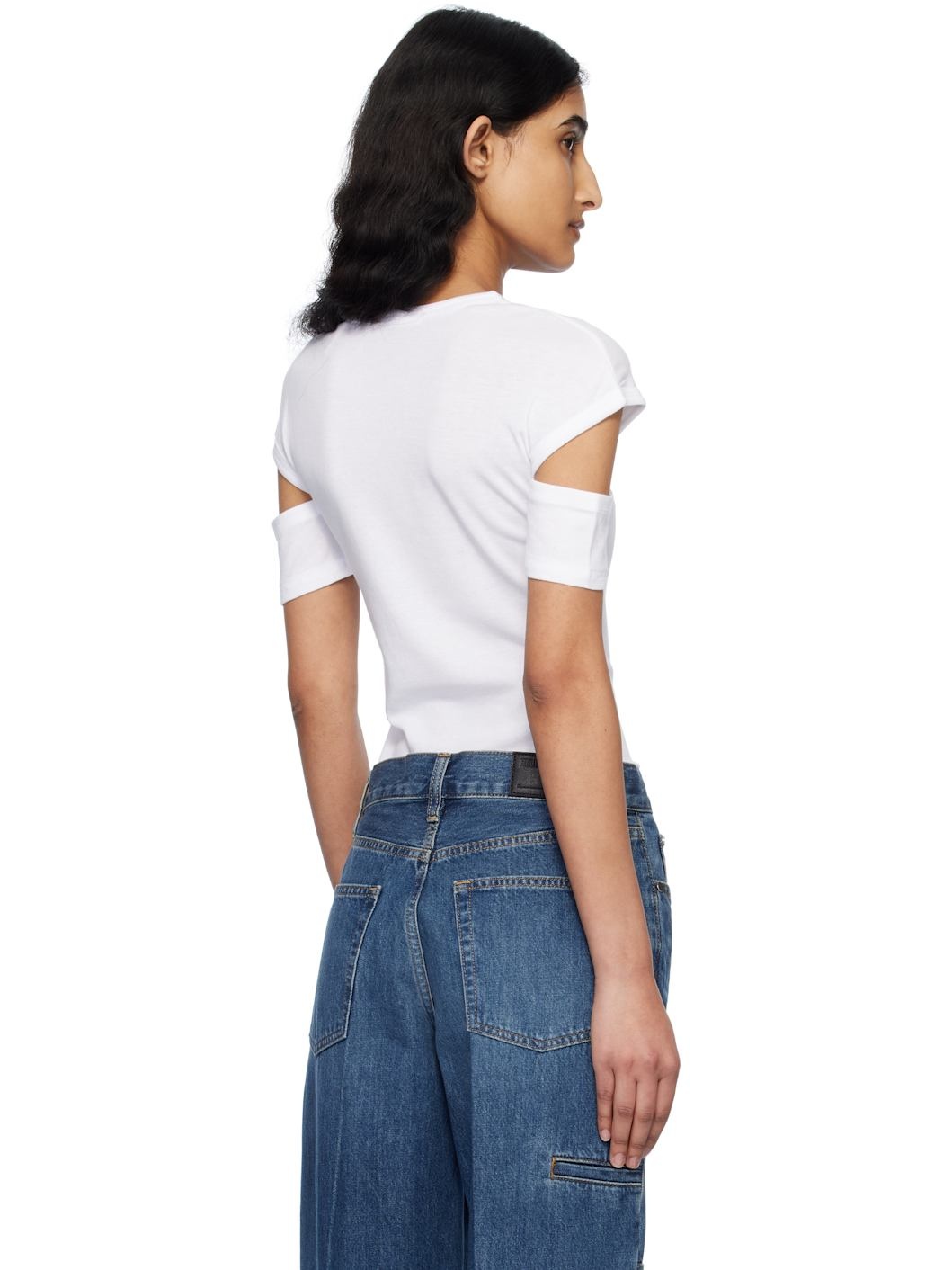 White Slim Logo T-shirt - 3