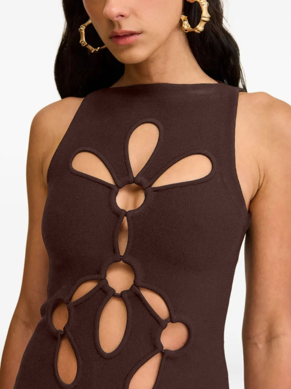 Franco cut-out mini dress - 4